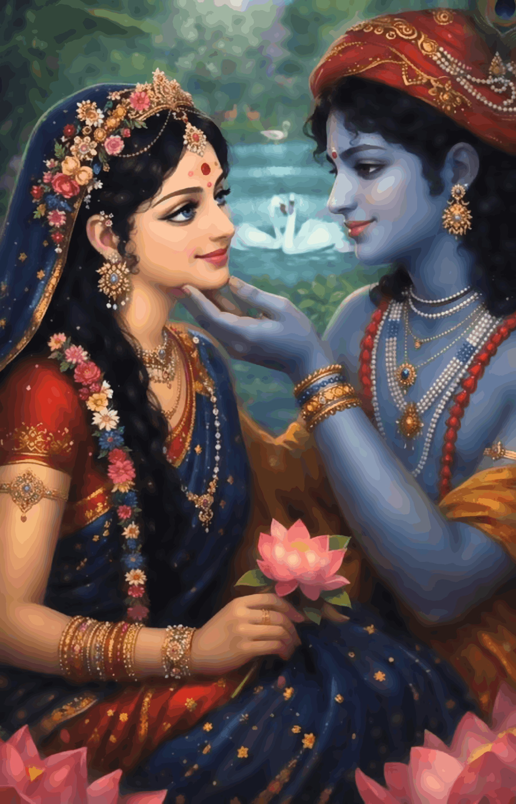 Vrindavan Vibe - Radha Krishna