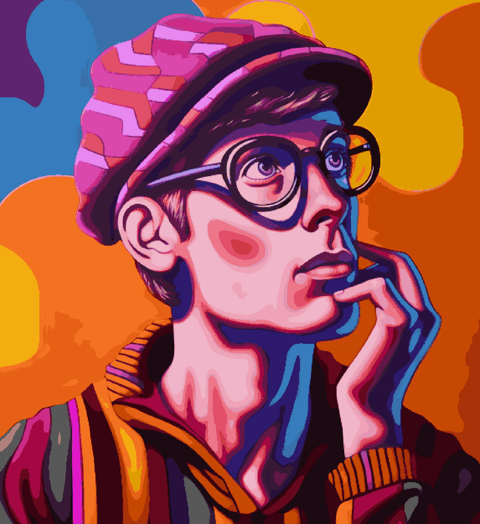 A Boy Thinking – PaintWaint
