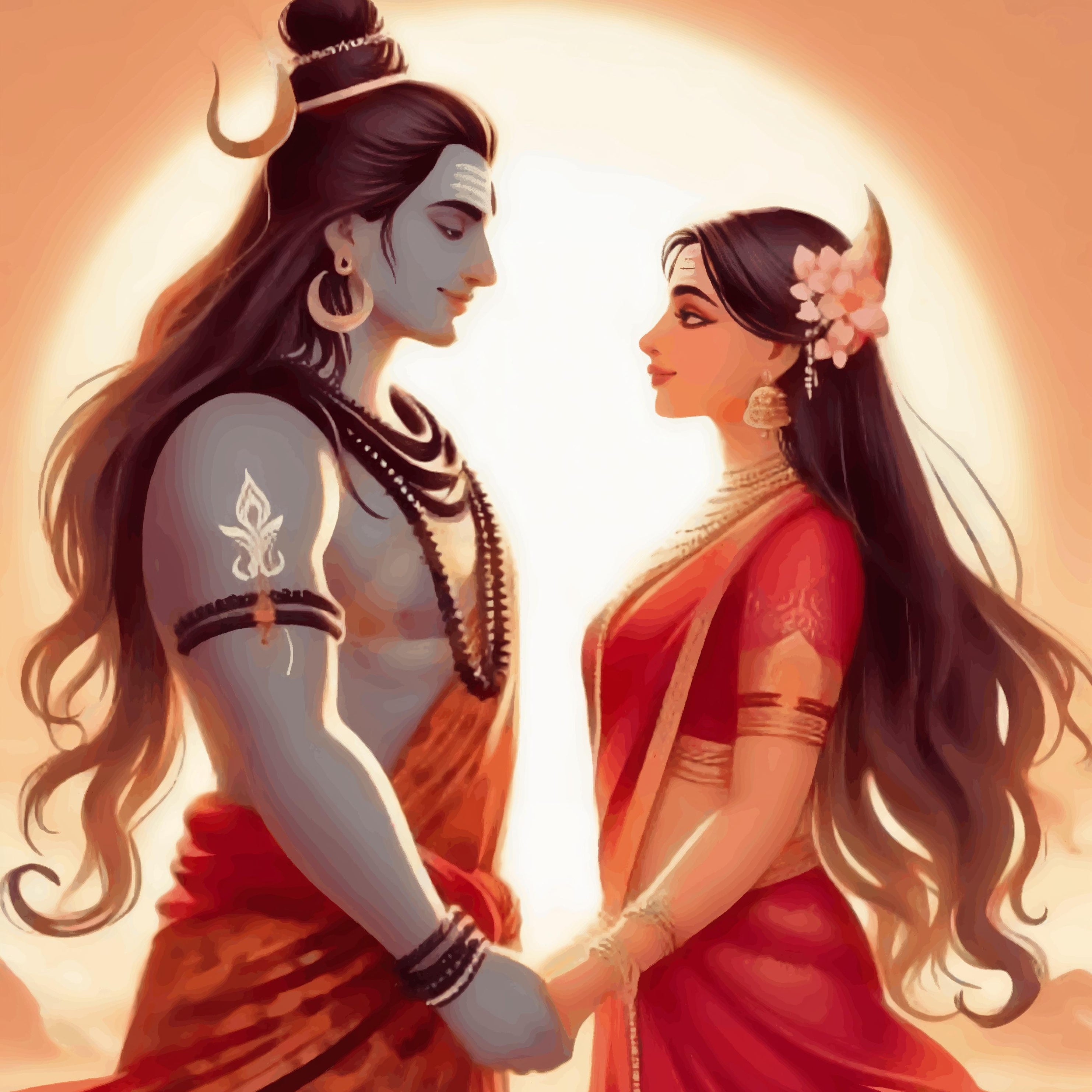 Divine Union Lord Shiva and Goddess Parvati