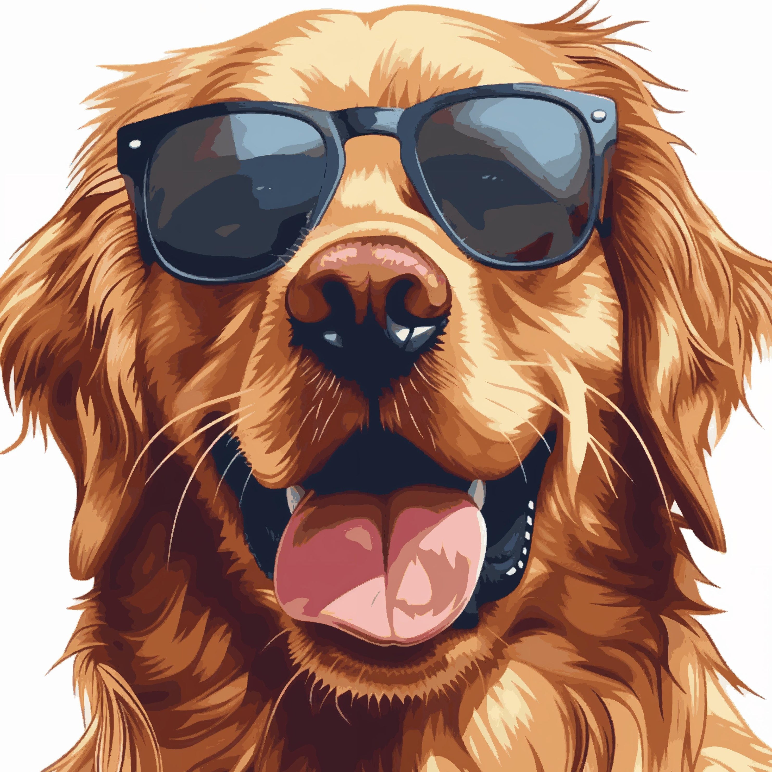 Golden Retriever Smiling