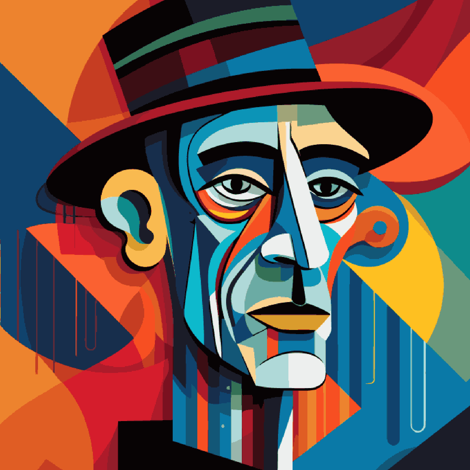 Abstract Art Men