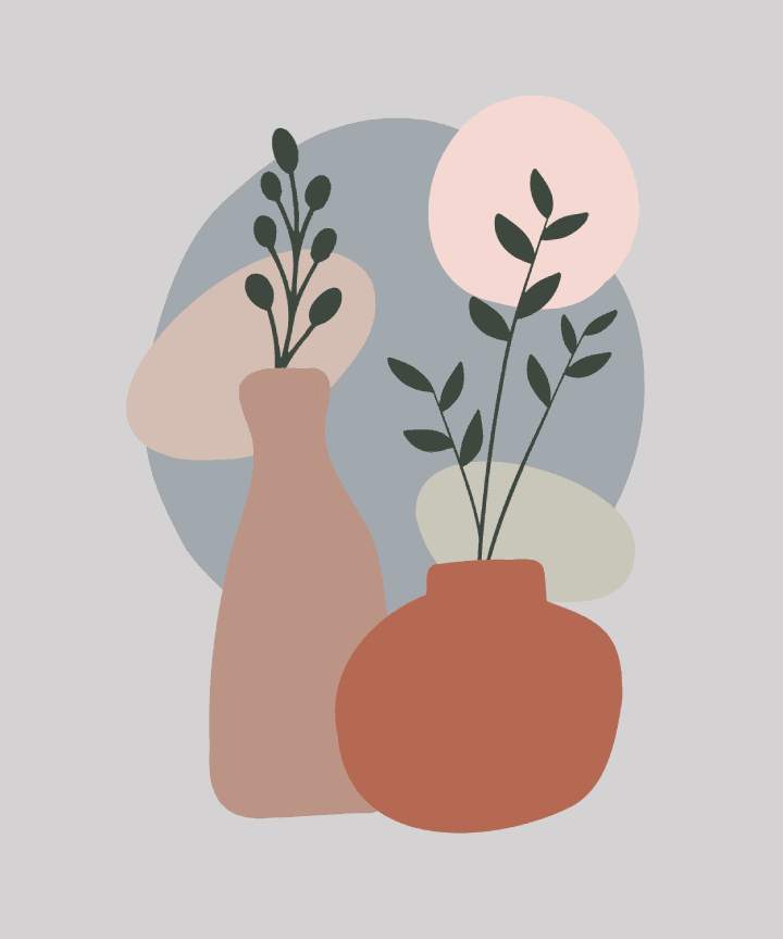 Abstract Earthen Vases