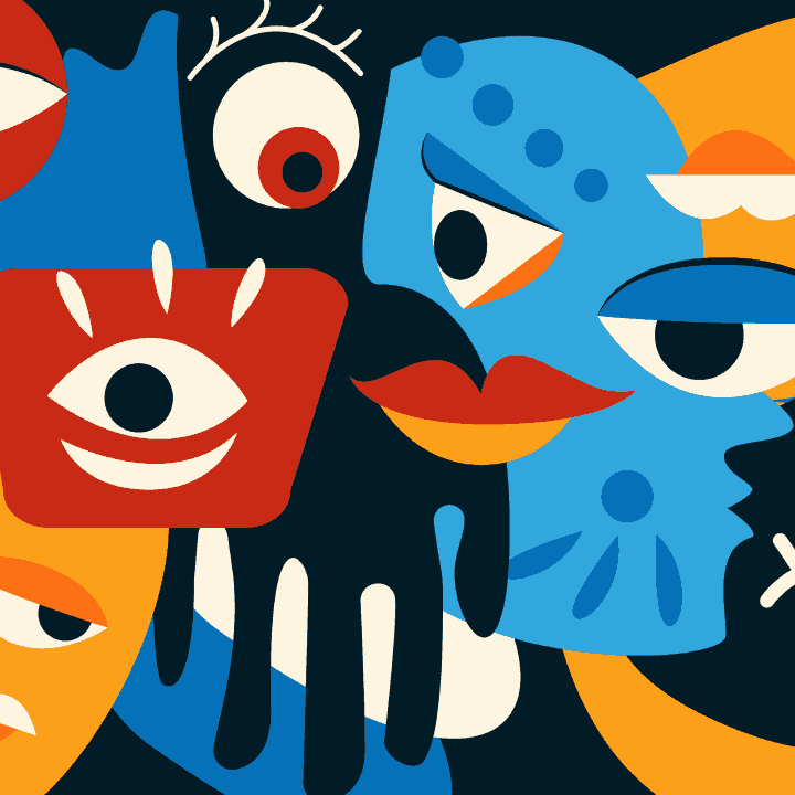 Abstract Eyes & Lips