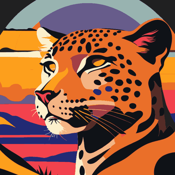 Abstract Leopard