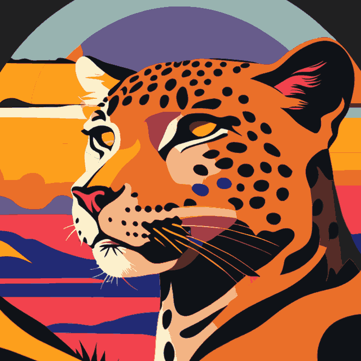 Abstract Leopard