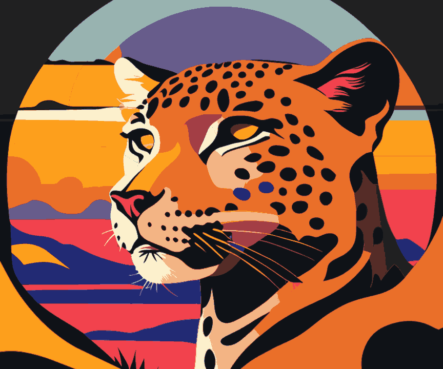 Abstract Leopard