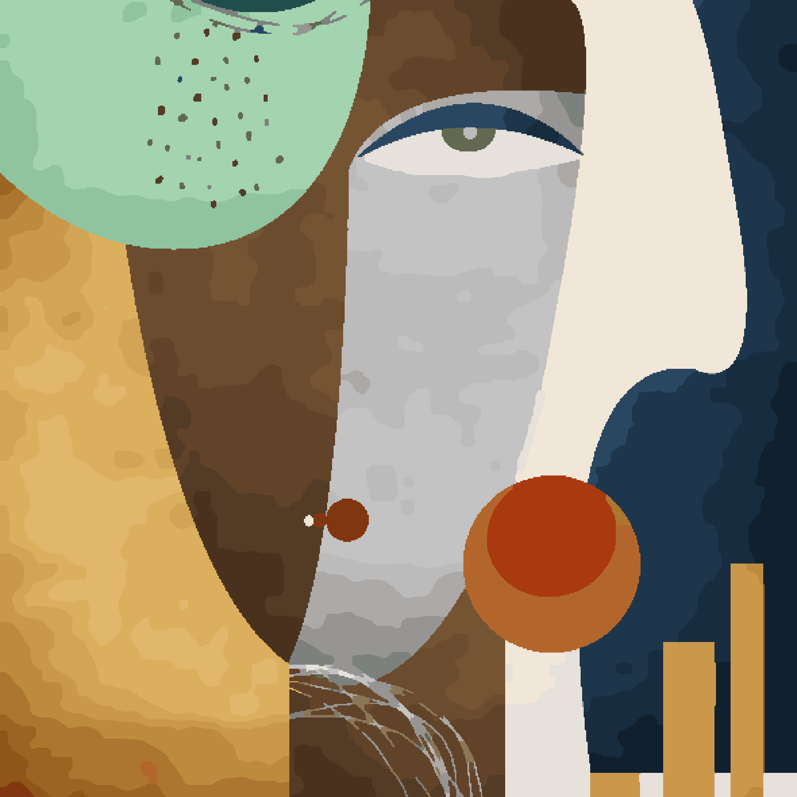 Abstract Modern Lady Art