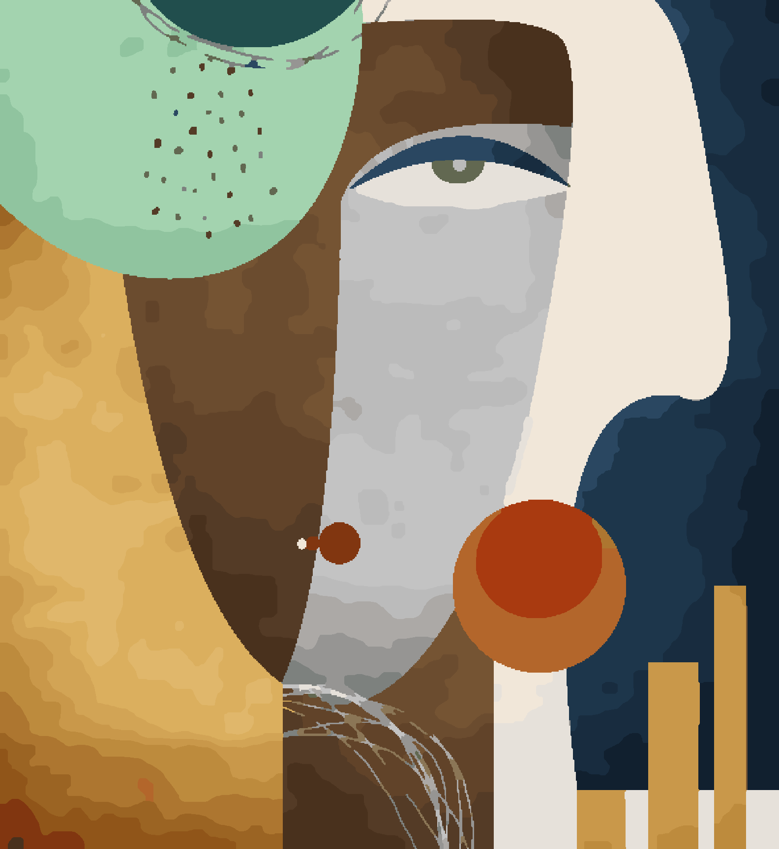 Abstract Modern Lady Art