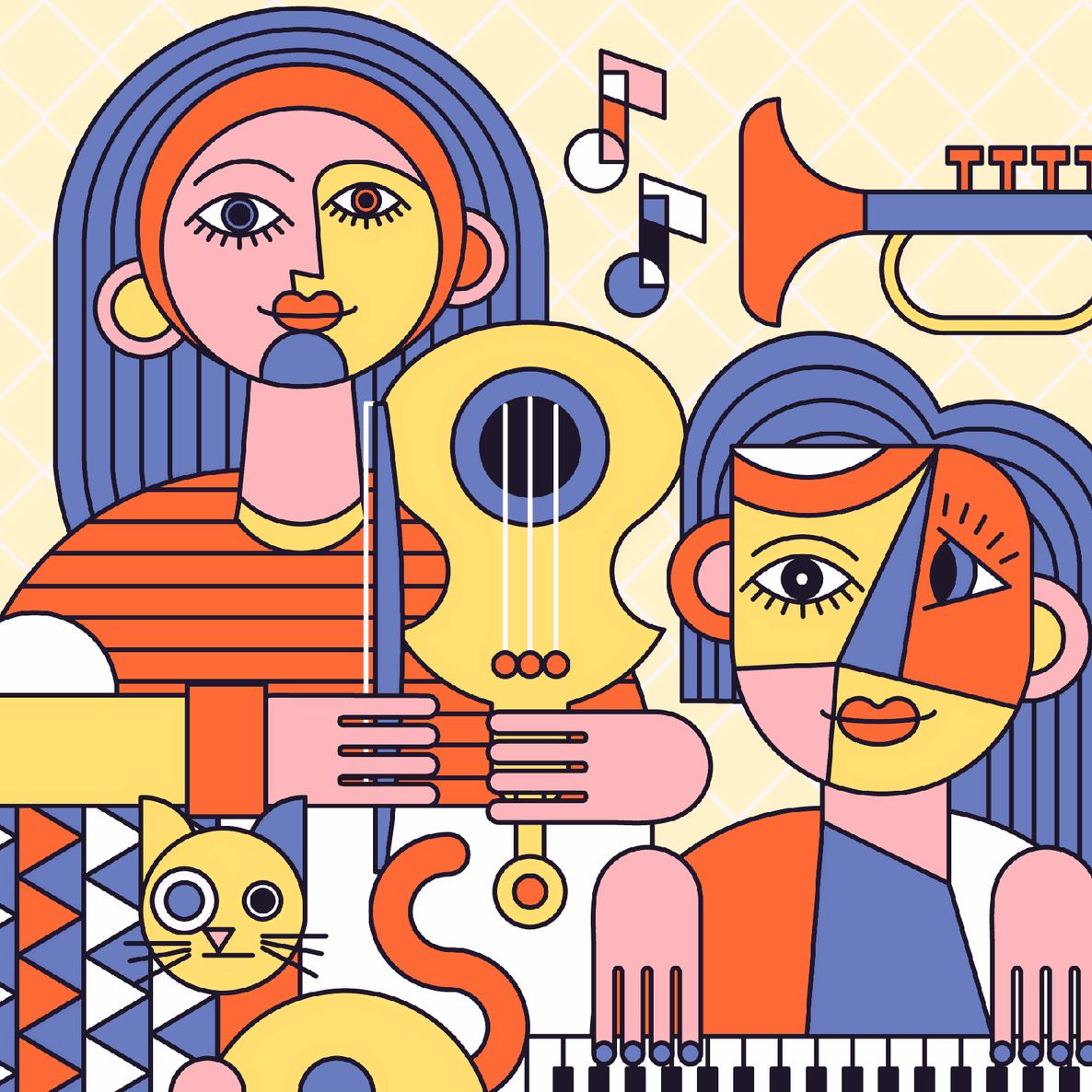 Abstract Musical Family