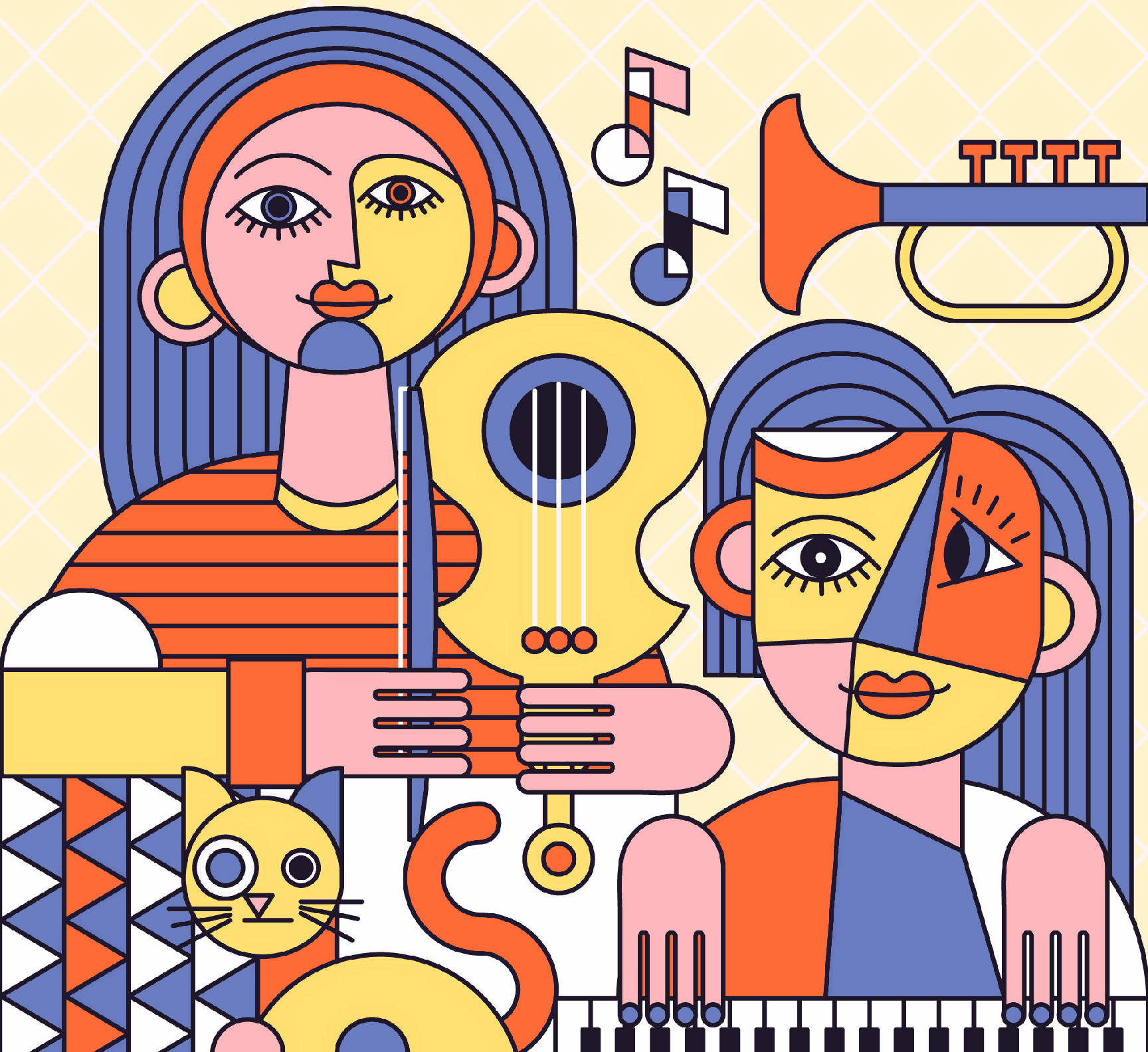 Abstract Musical Family