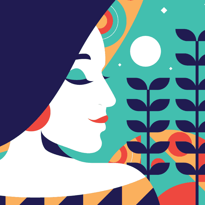Abstract White Woman
