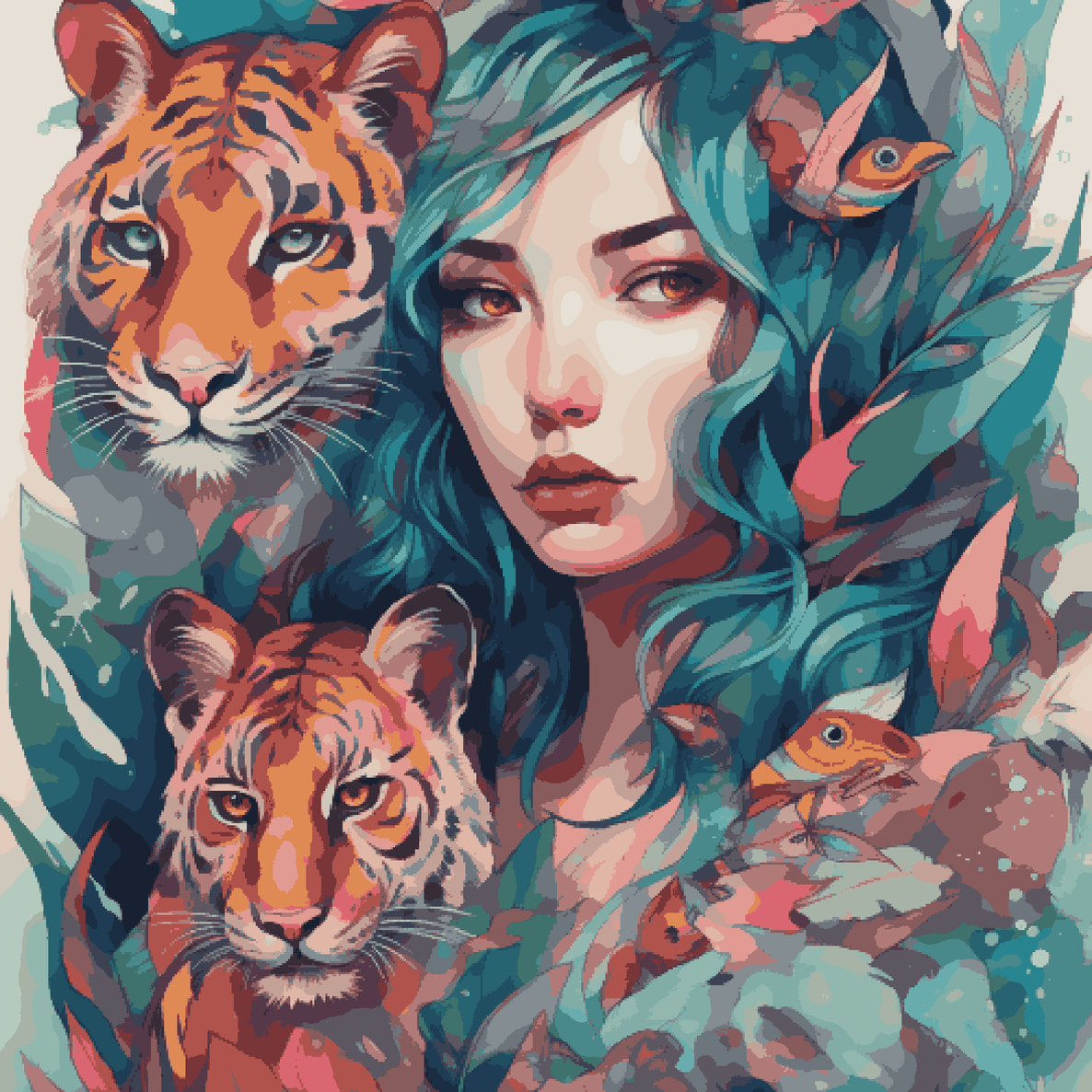 Animal Lover Girl Tiger