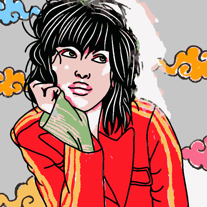 Anime thinking Girl