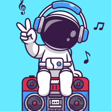 Astronaut grooving