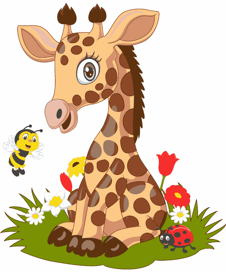 Baby Giraffe & Bee