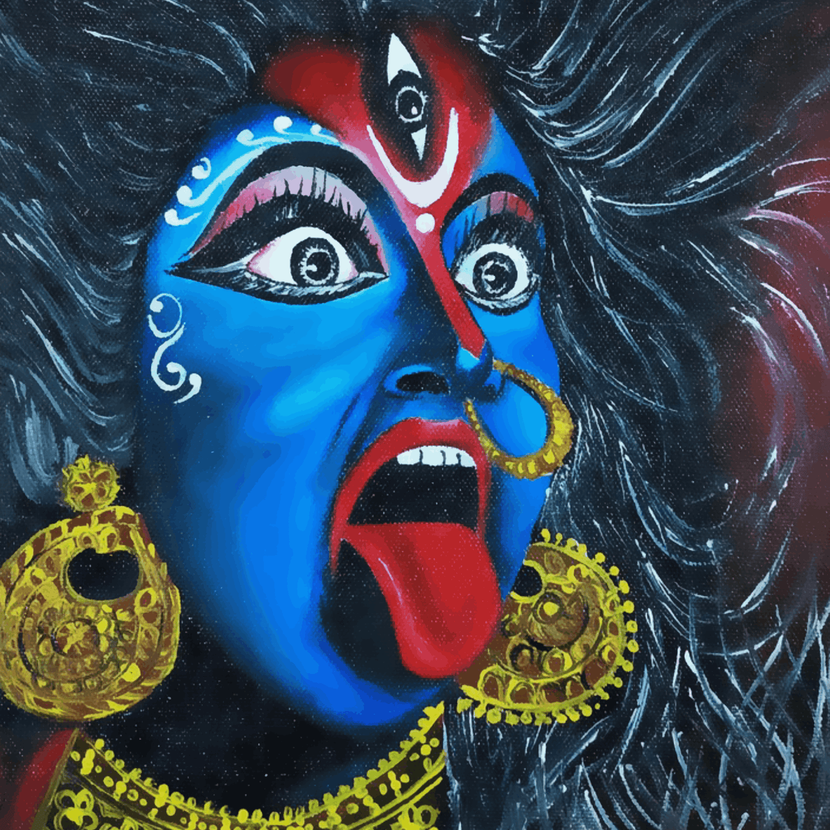 Maa Kali Angry(Vikral Rup)
