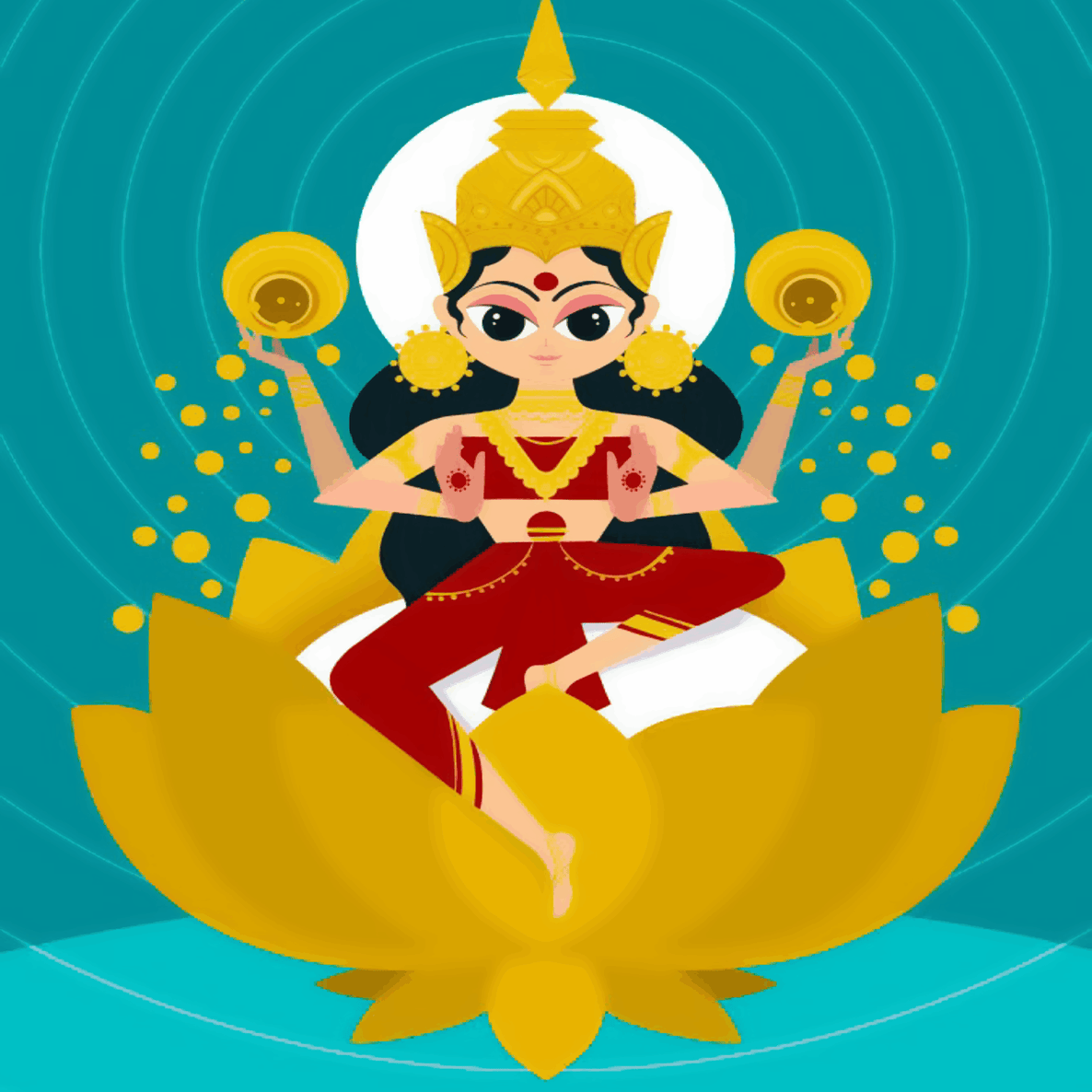 Lakshmi Maa Cute Portrait