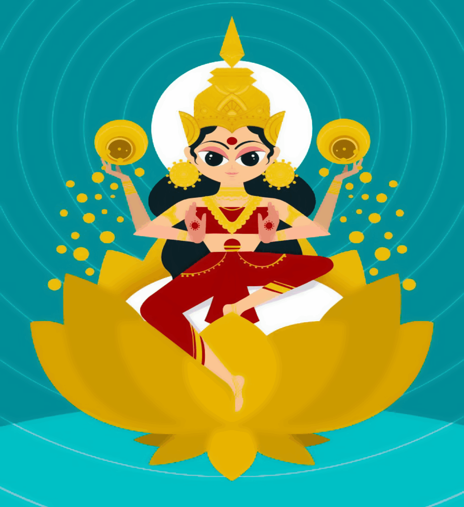 Lakshmi Maa Cute Portrait