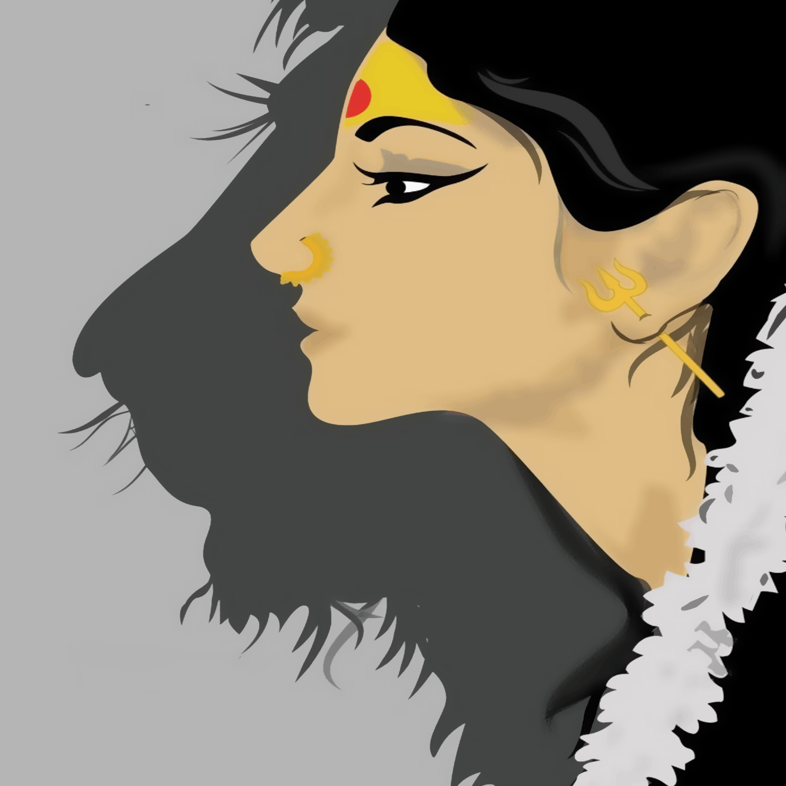 Women Shadow of Lion