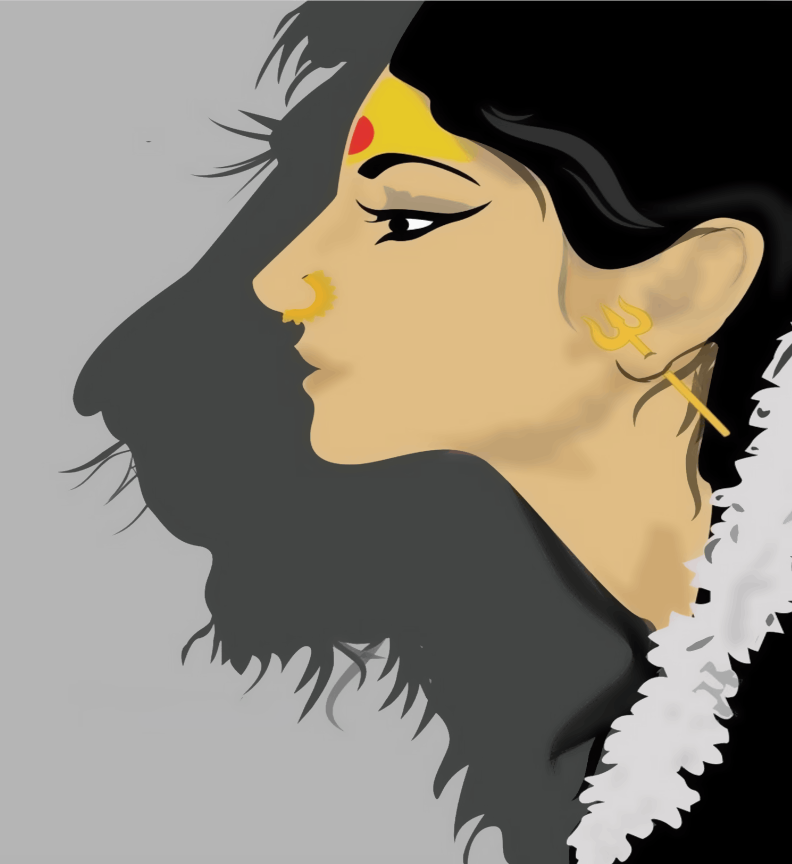 Women Shadow of Lion