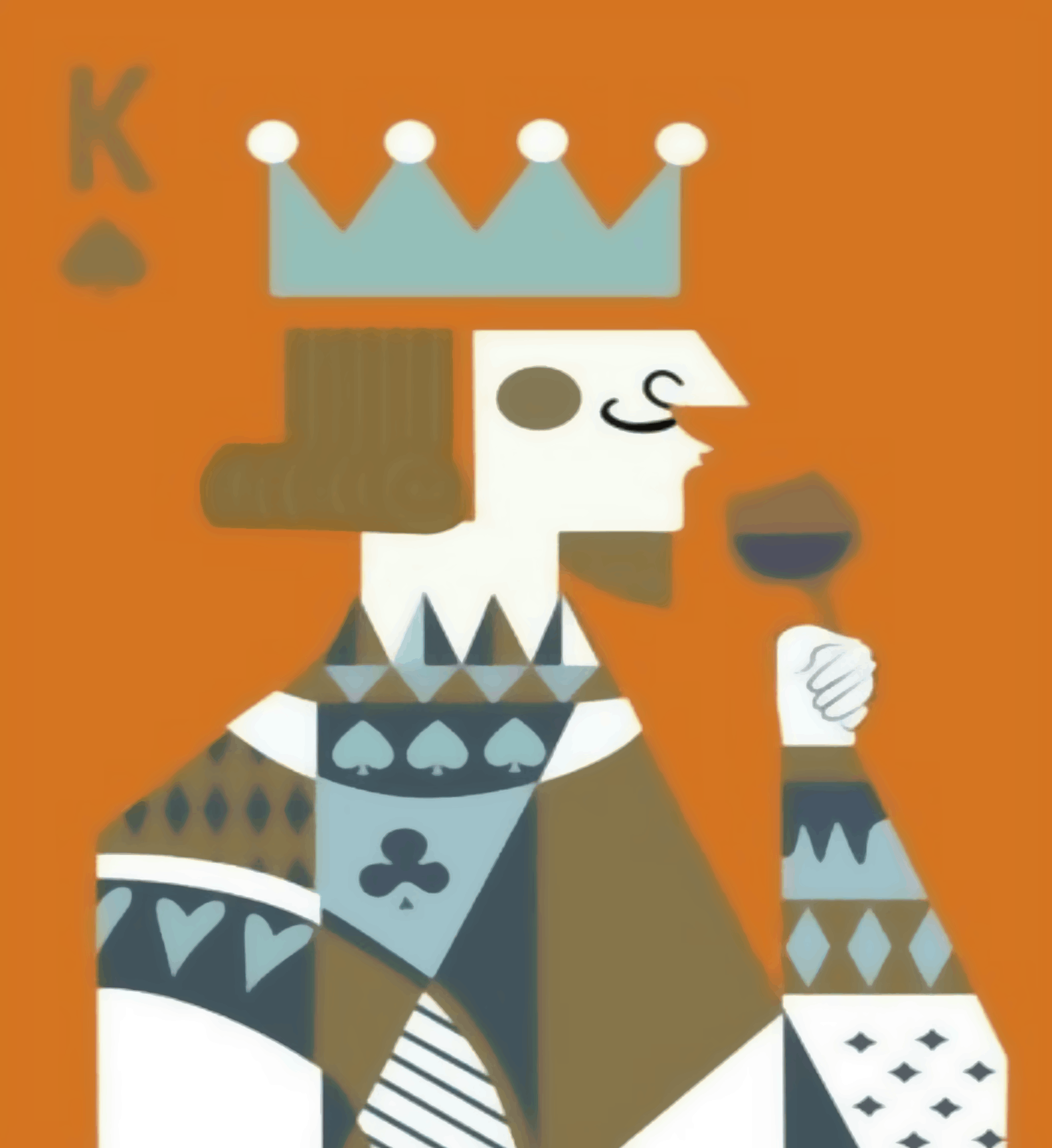 Modern Poker King - Raja Rani Collection