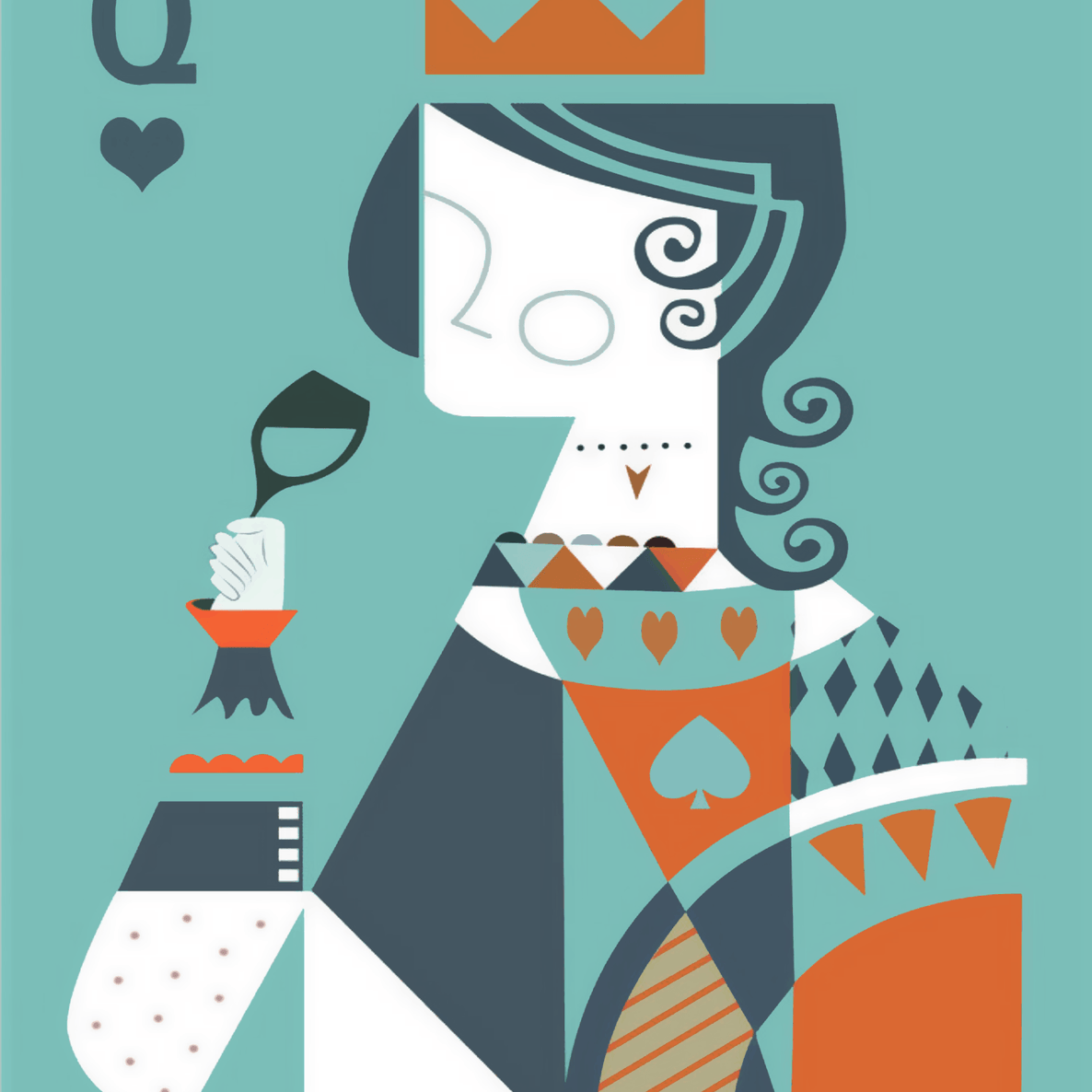 Modern Poker Queen - Raja Rani Collection