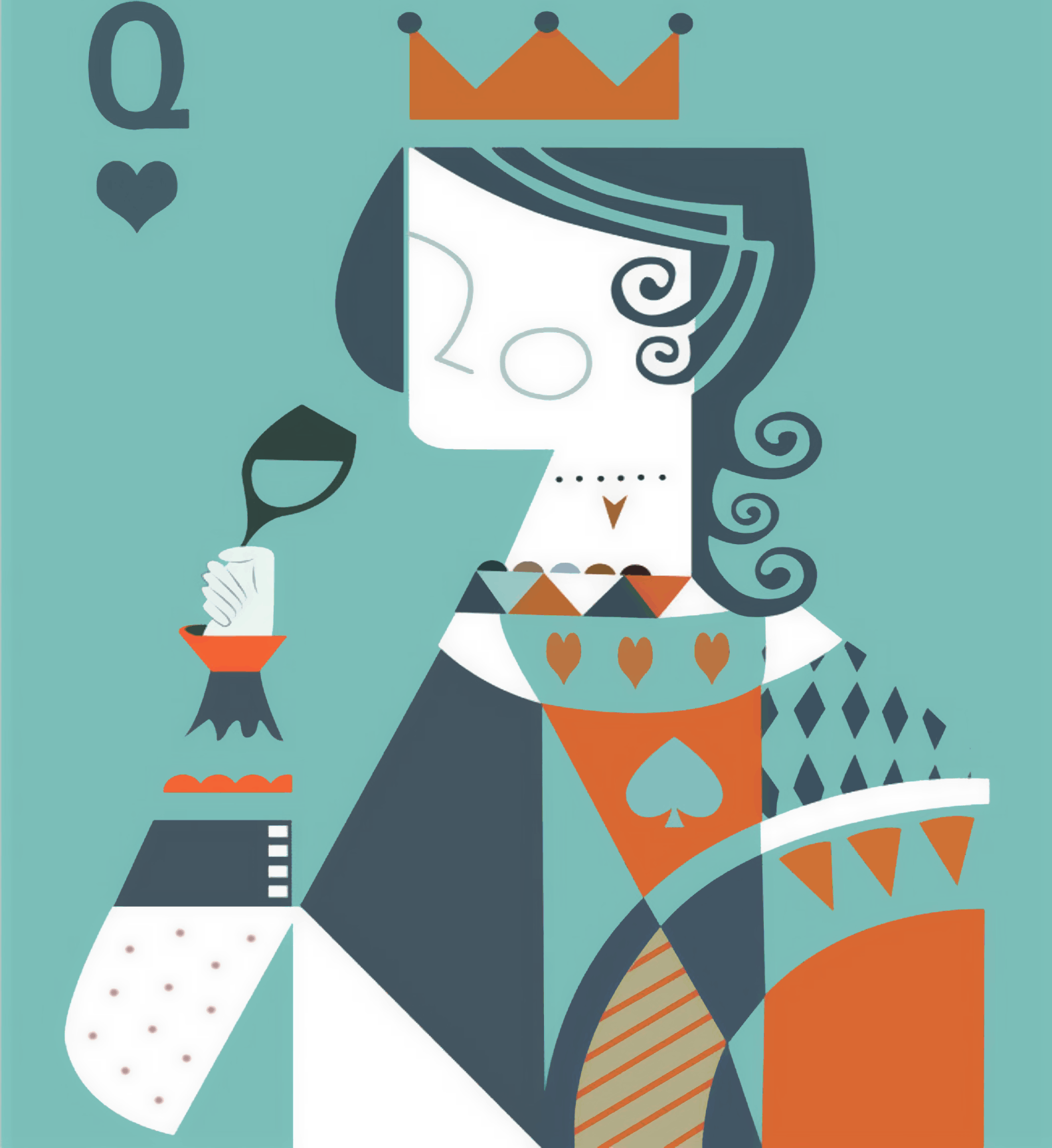 Modern Poker Queen - Raja Rani Collection