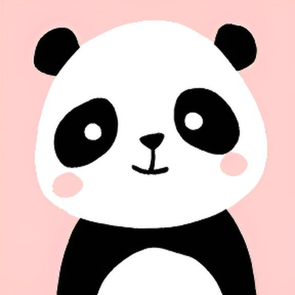 Cute Panda Portrait