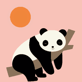 Panda Chilling in Day