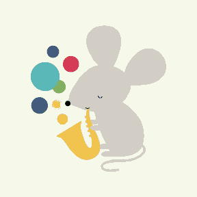 Rat playing Horn