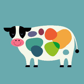 Coloring Cow