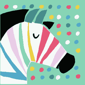 Coloring Cute ZEBRA