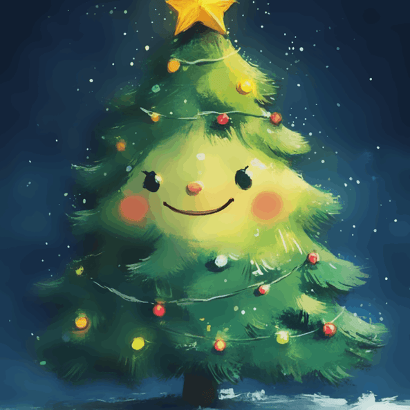 Smiling Christmas Tree
