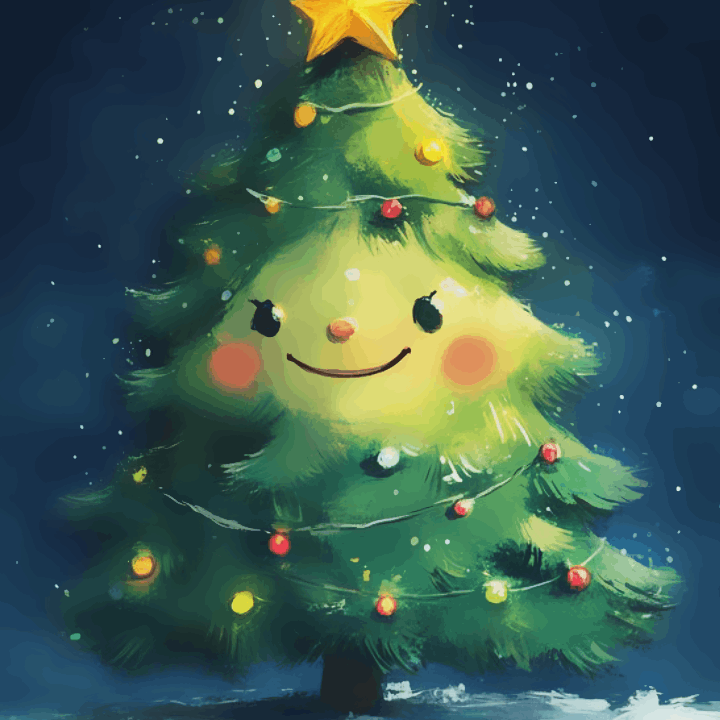 Smiling Christmas Tree
