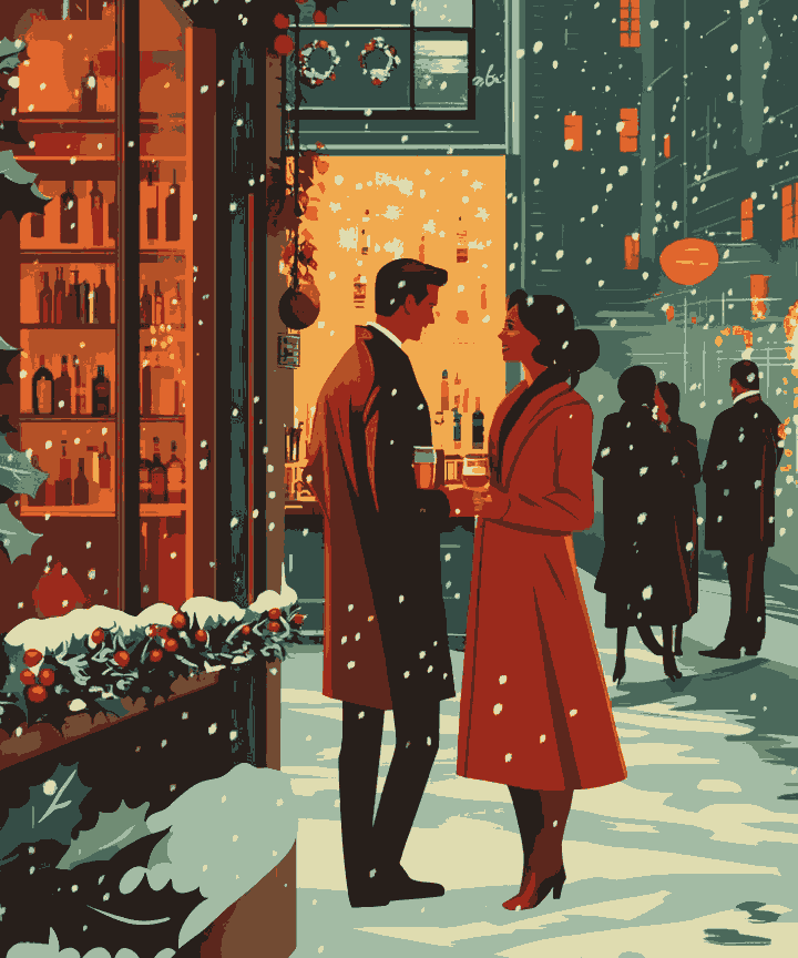 Love is in snowy evening