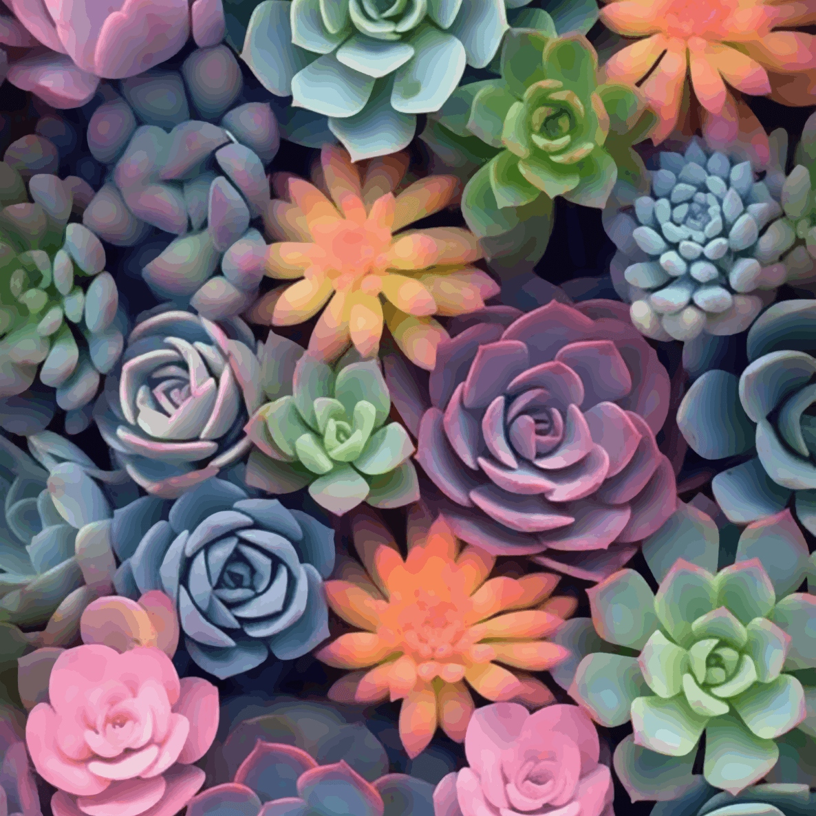 Natural Beauty of Colorful Flowers