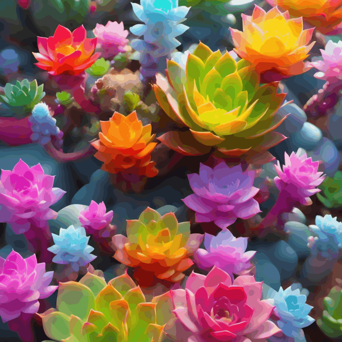 Colorful Flowers of Garden