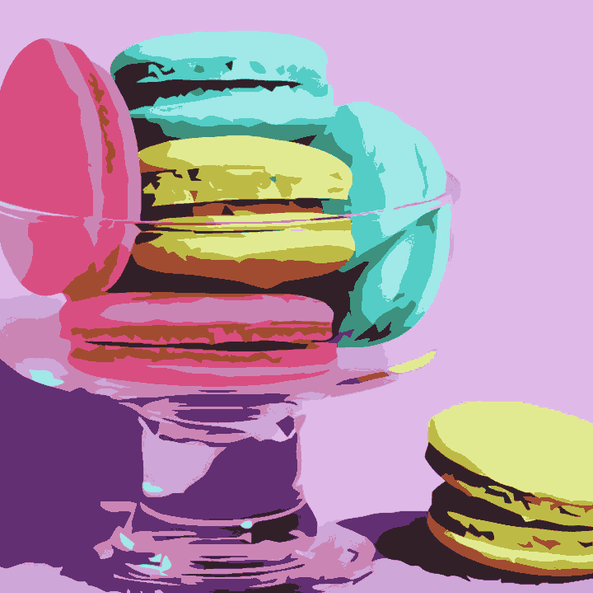 Macaroons Pop art