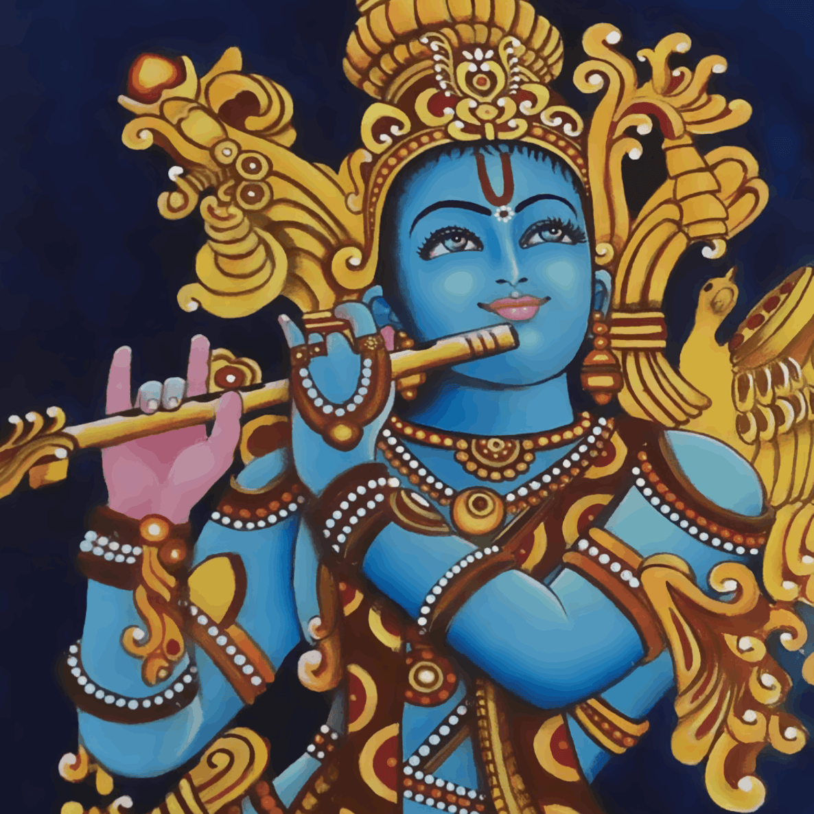 Shree Krishnaji Playing Flute