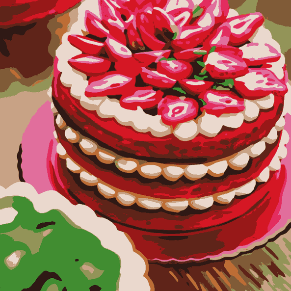Strawberry Cake IIlustration