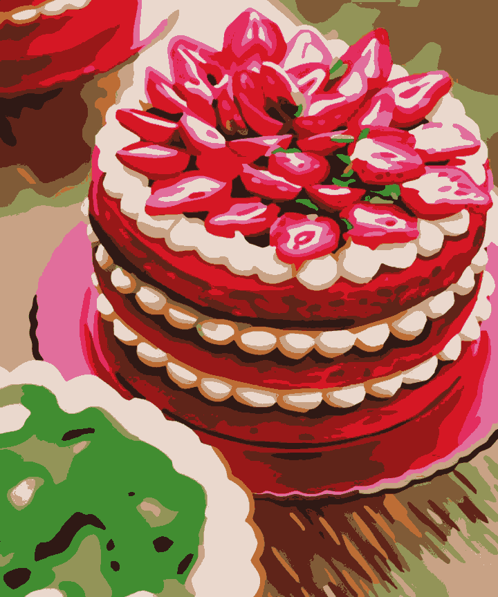 Strawberry Cake IIlustration
