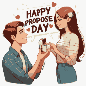 Man Proposing Woman - Valentine Special