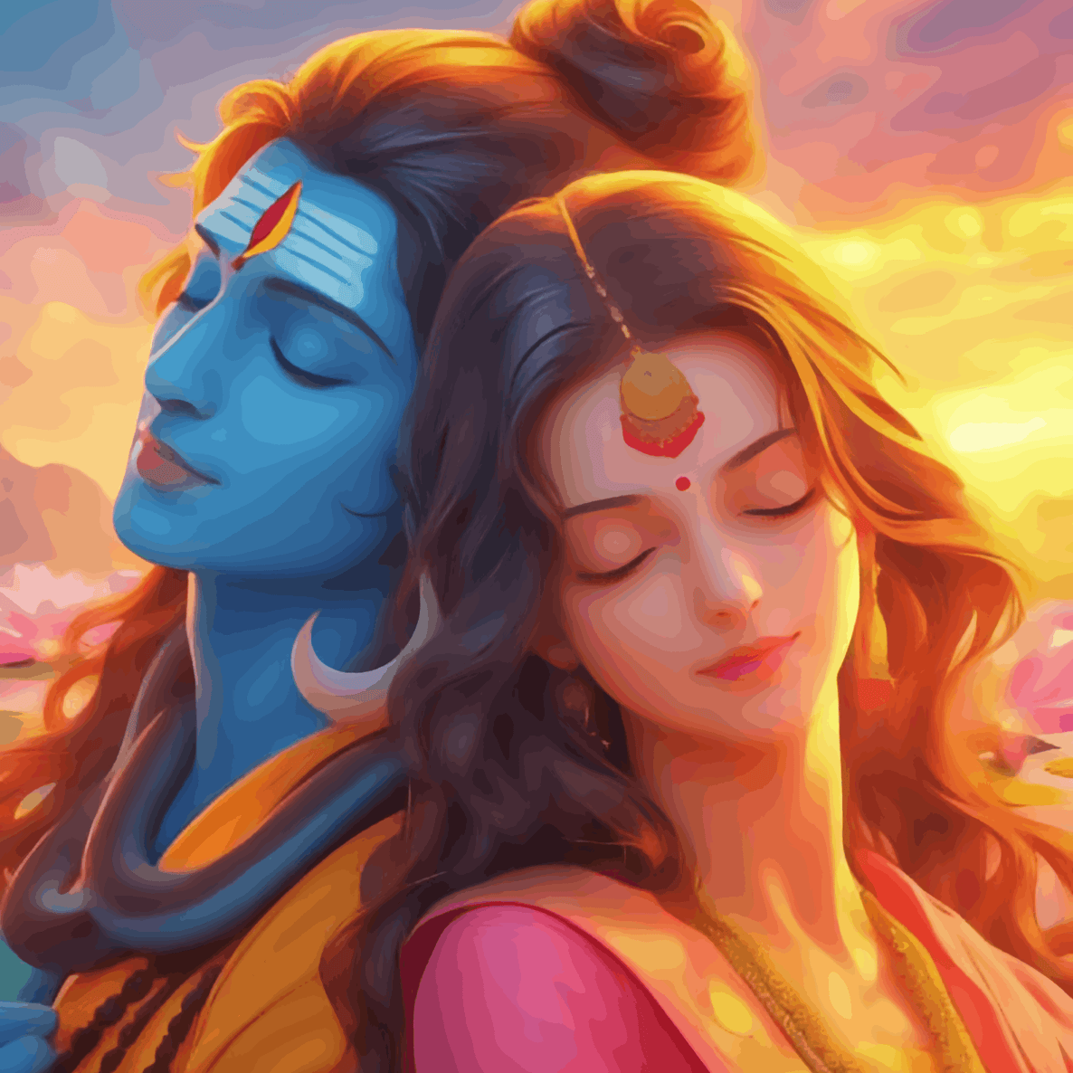 Eternal Love: Shiva and Parvati