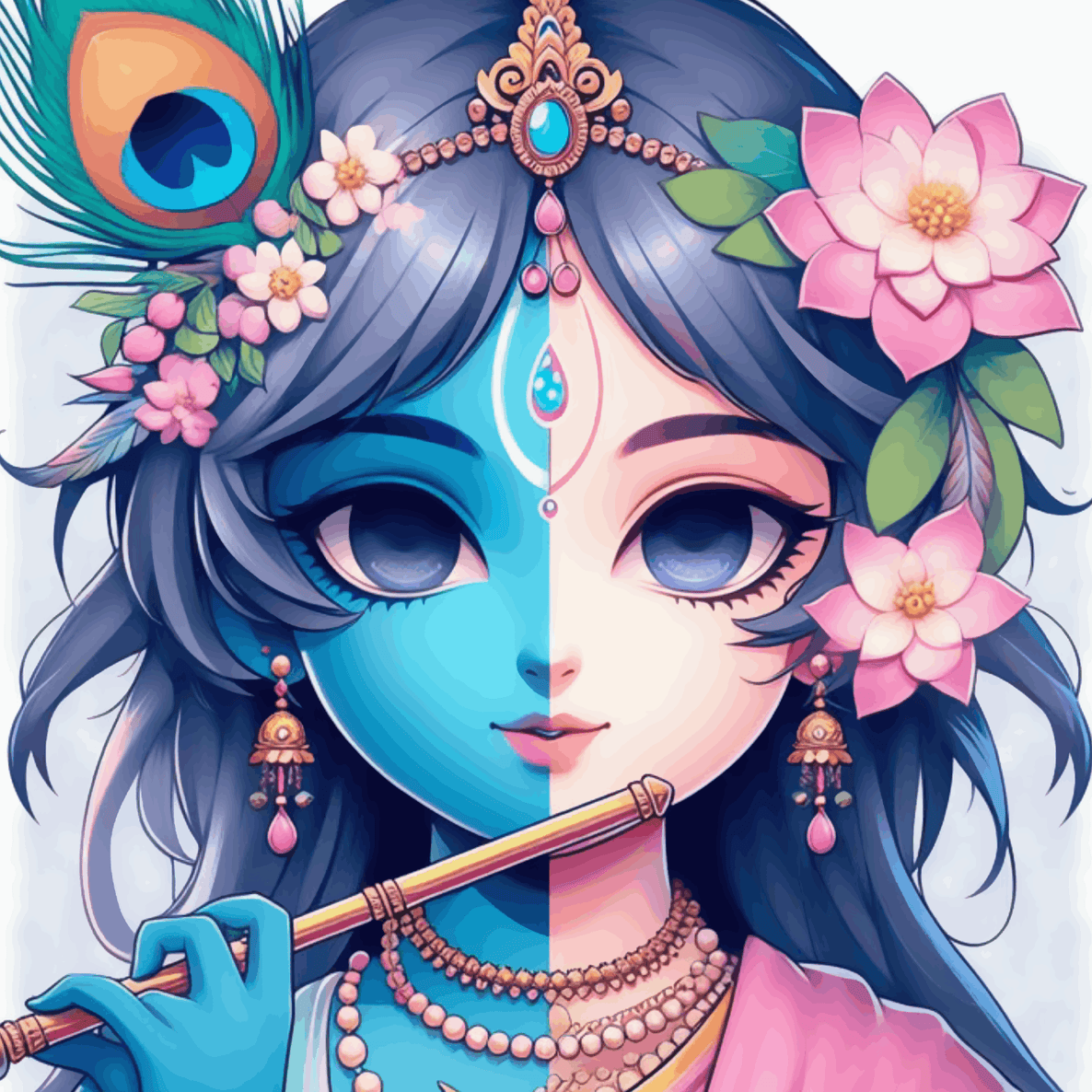 Divine Union of Radha Krishna