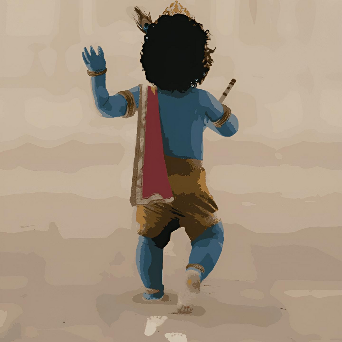 Krishna Divine Steps