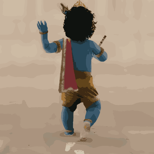 Krishna Divine Steps