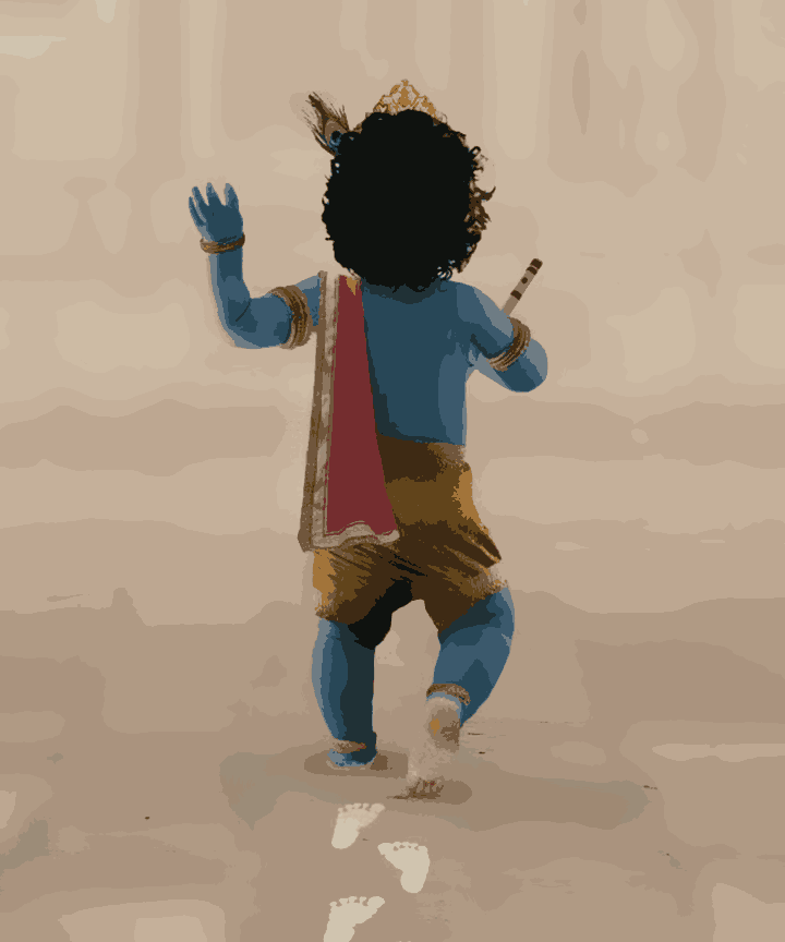 Krishna Divine Steps