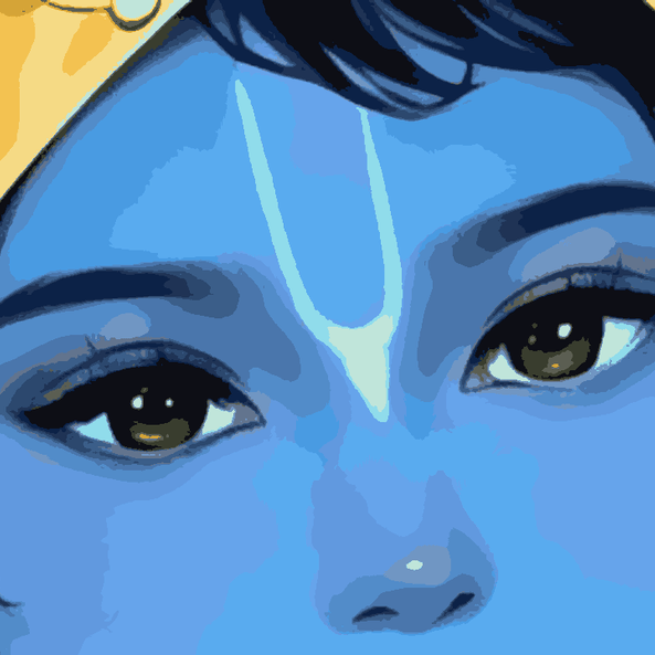 Divine Gaze Of Krishna