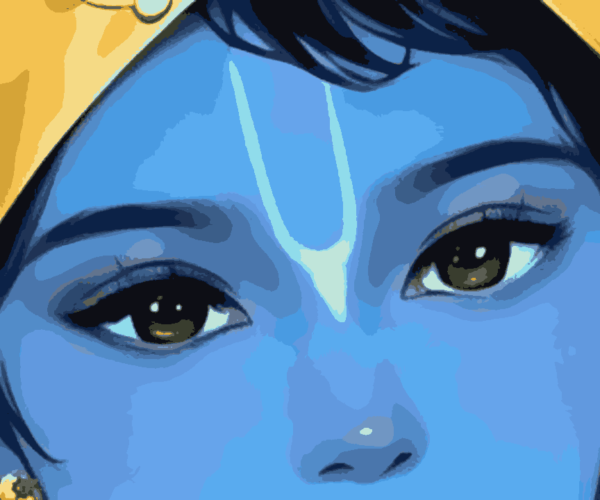 Divine Gaze Of Krishna