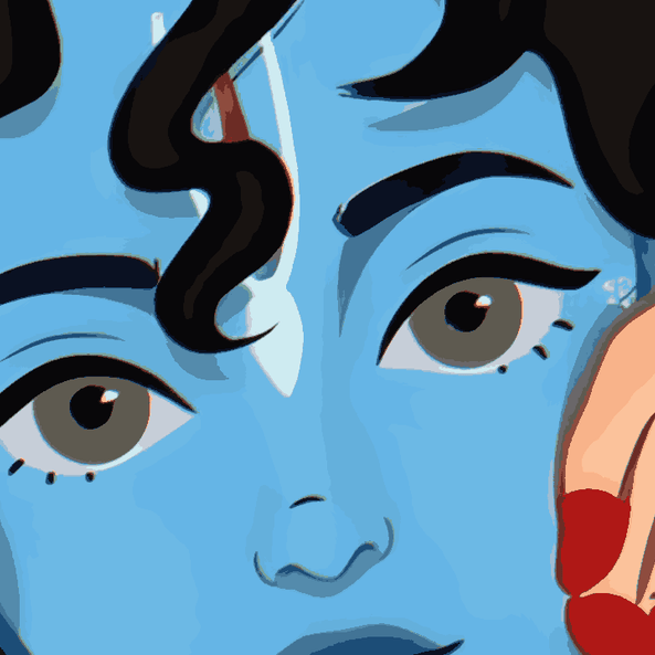 Enchanting Eyes of Krishna